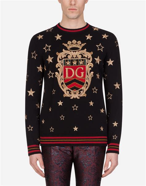 dolce gabbana sweater mens|dolce and gabbana cashmere sweater.